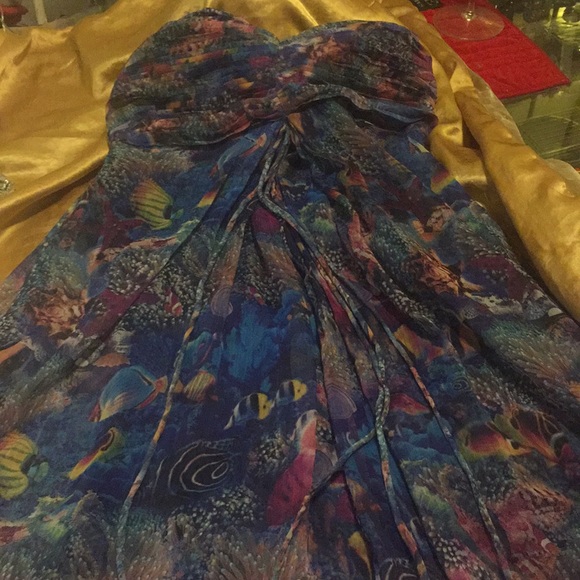 Sans Souci Dresses & Skirts - ❌SOLD ❌Strapless Gathered Front Sundress.